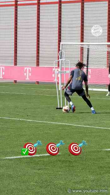 𝑪𝒐𝒑𝒚–𝒑𝒂𝒔𝒕𝒆 perfection. 🥶 Michael Olise practicing his shooting in training 💪