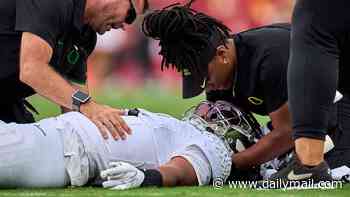 Oregon QB Dante Moore breaks his silence from hospital after sickening hit left him motionless on the field