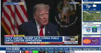 Fact-check: Trump says US data center opposition is a ‘China PR thing’