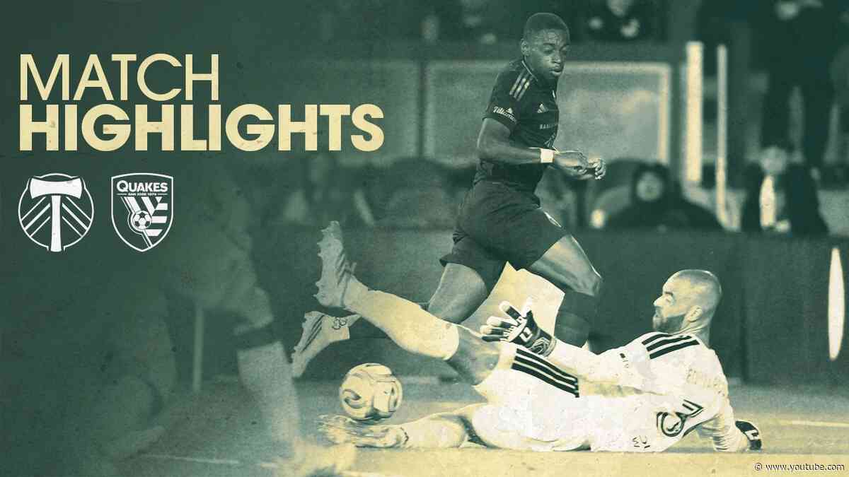 HIGHLIGHTS | San Jose Earthquakes vs. Portland Timbers | Sept. 26, 2026