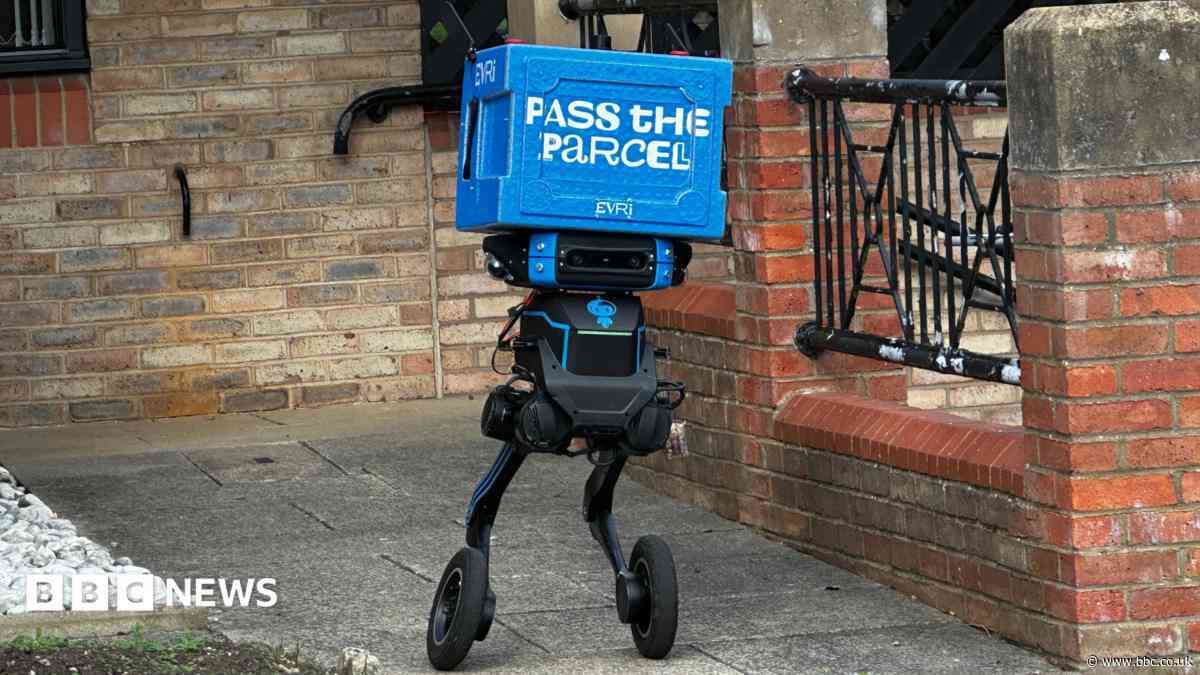 Two-legged delivery robot unveiled in Tech Town