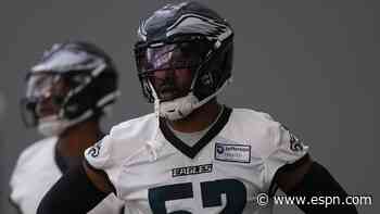 Source: Eagles' Greenard (pec) set to make team debut on Mon.