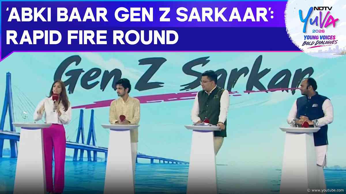 Gen-Z, Politics & Social Media: The Rapid Fire Round At NDTV Yuva 2026