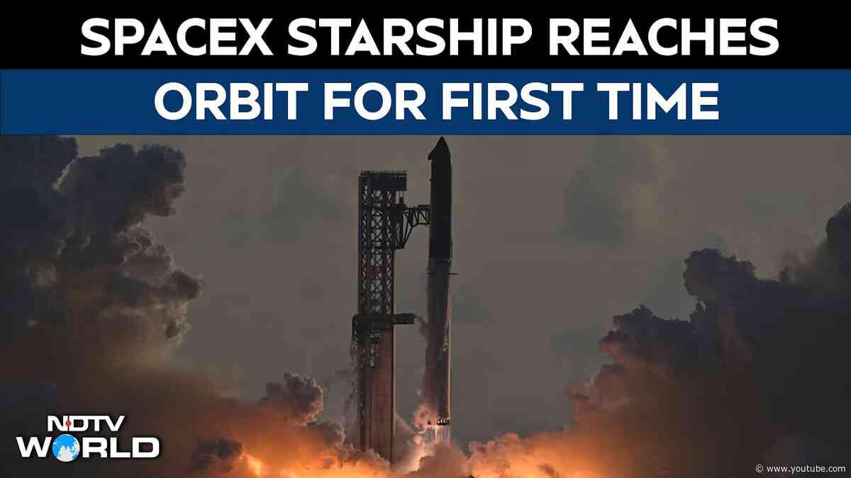 SpaceX Starship Reaches Orbit For First Time, Deploys 26 Starlink Satellites