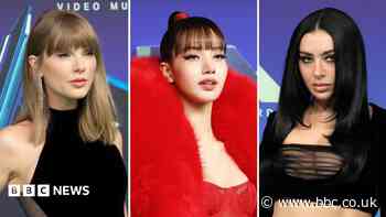 Taylor Swift and Charli XCX among stars to light up VMAs red carpet