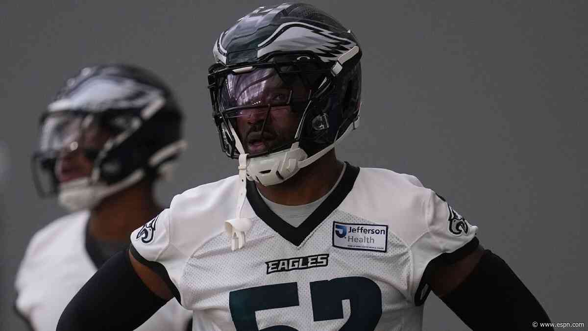Eagles' Greenard (pec) set to make team debut on Monday