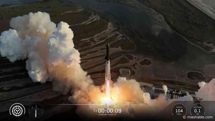 Starship reaches orbit for the first time ever but returns home early