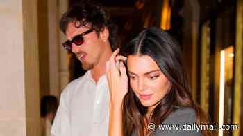 Kendall Jenner and Jacob Elordi look loved up as they hold hands on a romantic date night in Paris