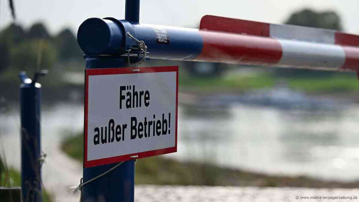Folgen des Niedrigwassers: Rheinfähre meldet Kurzarbeit an