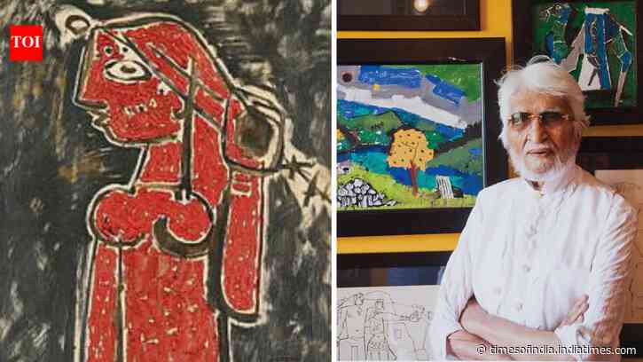 In 1952, M.F. Hussain painted ‘The Red Girl’; today, it sells for ₹65 crore at Mumbai auction