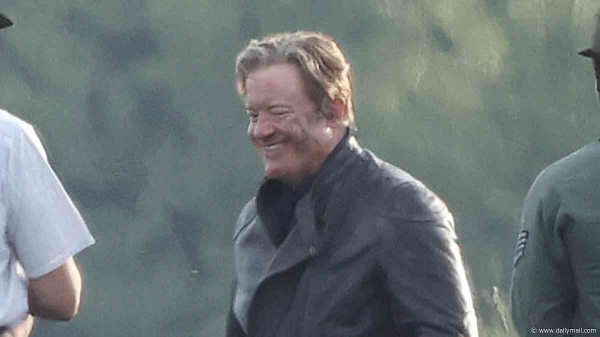 Brendan Fraser, 57, seen for first time on The Mummy sequel set as he pilots rocket car in long-awaited return at 18 YEARS