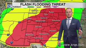 Heavy rain moves in as Polo’s remnants cross New Mexico on Tuesday