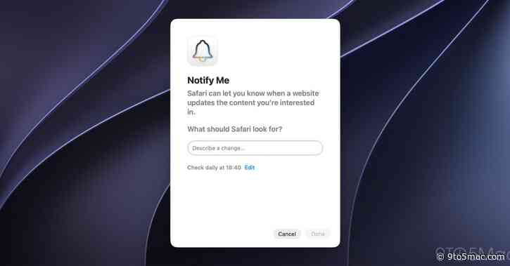 macOS 27: How to use the new ‘Notify Me’ feature in Safari