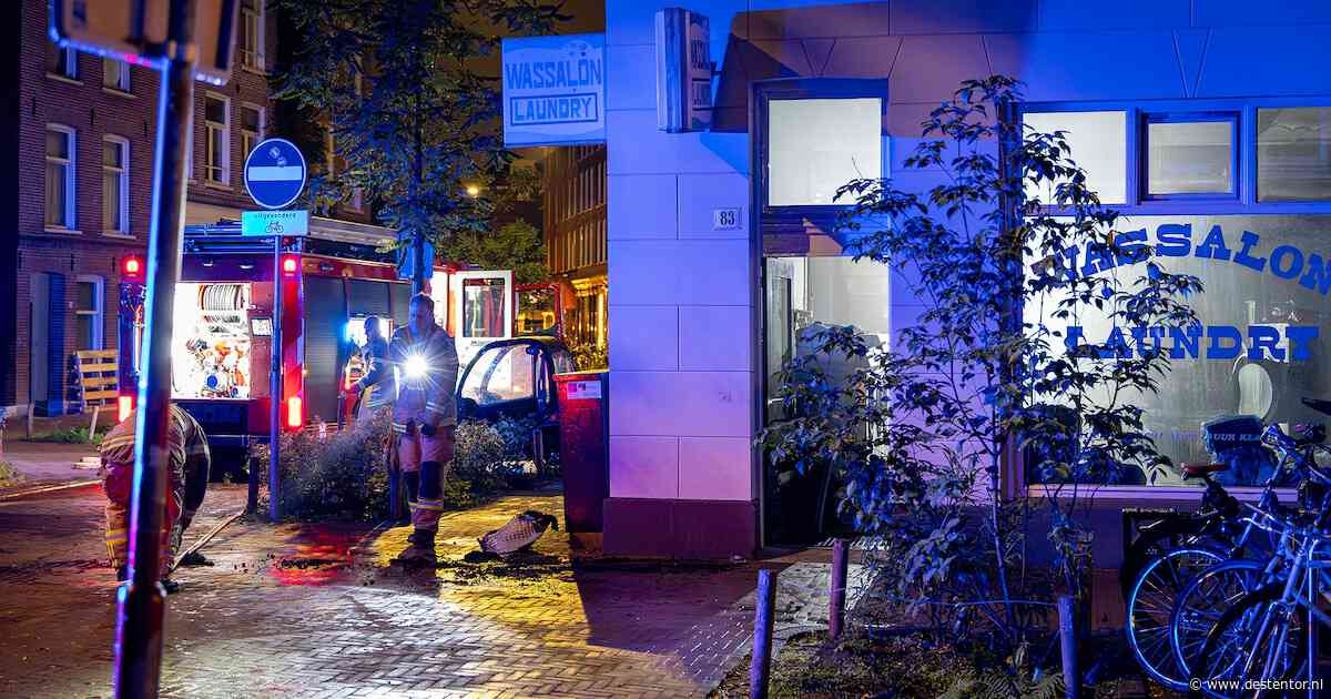 Brand in wasserette in De Pijp, woningen boven de brandhaard ontruimd