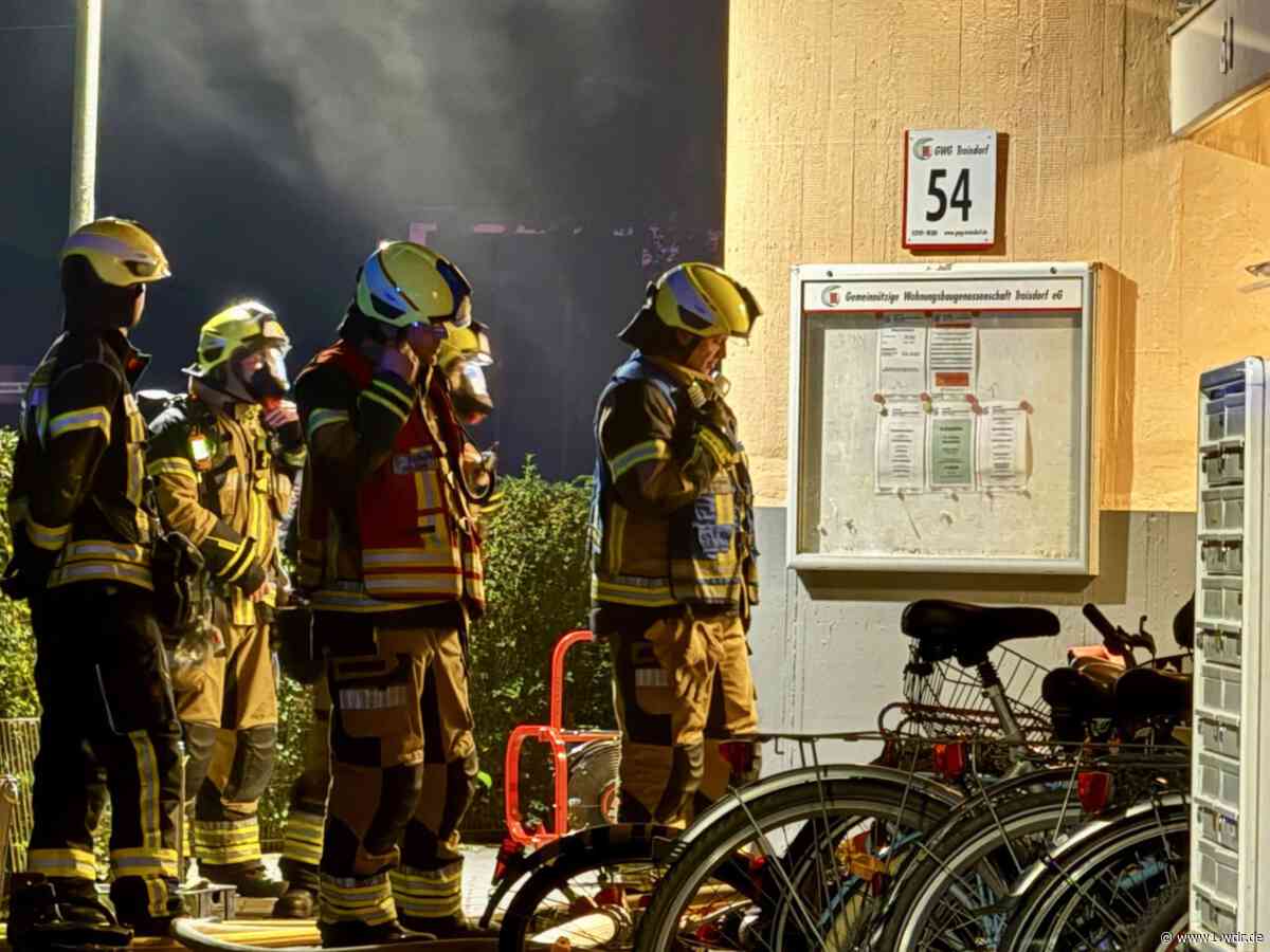 Zwei Verletzte bei Kellerbrand in Troisdorfer Hochhaus