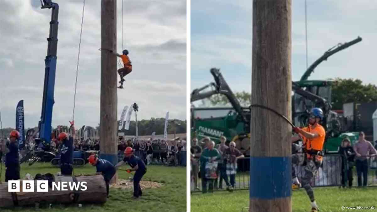 Married couple both world champion pole climbers