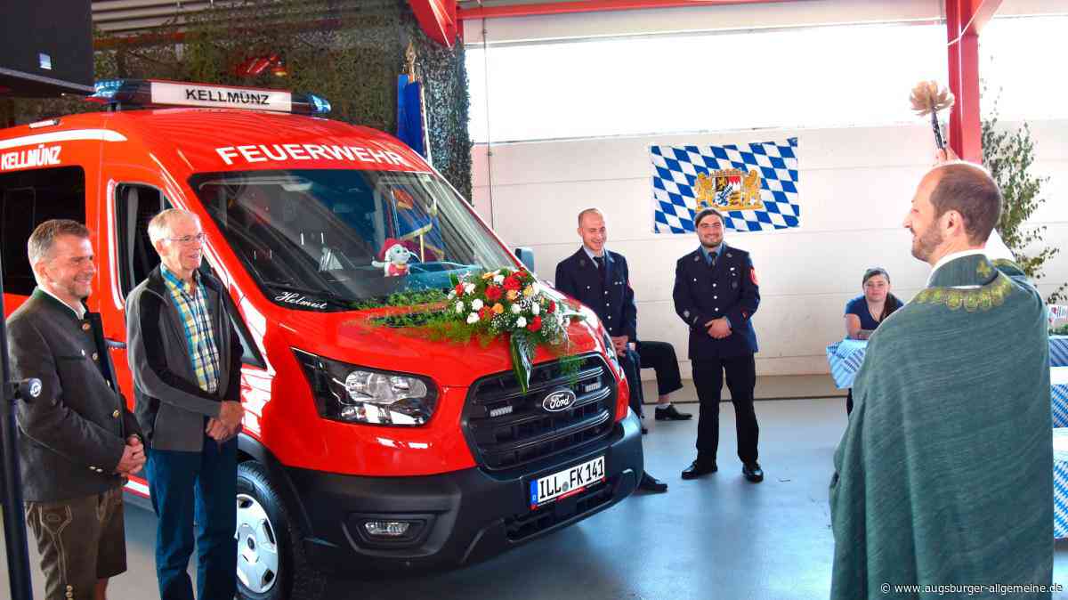 Feuerwehr Kellmünz feiert neues Fahrzeug und ehrt besonderen Namensgeber