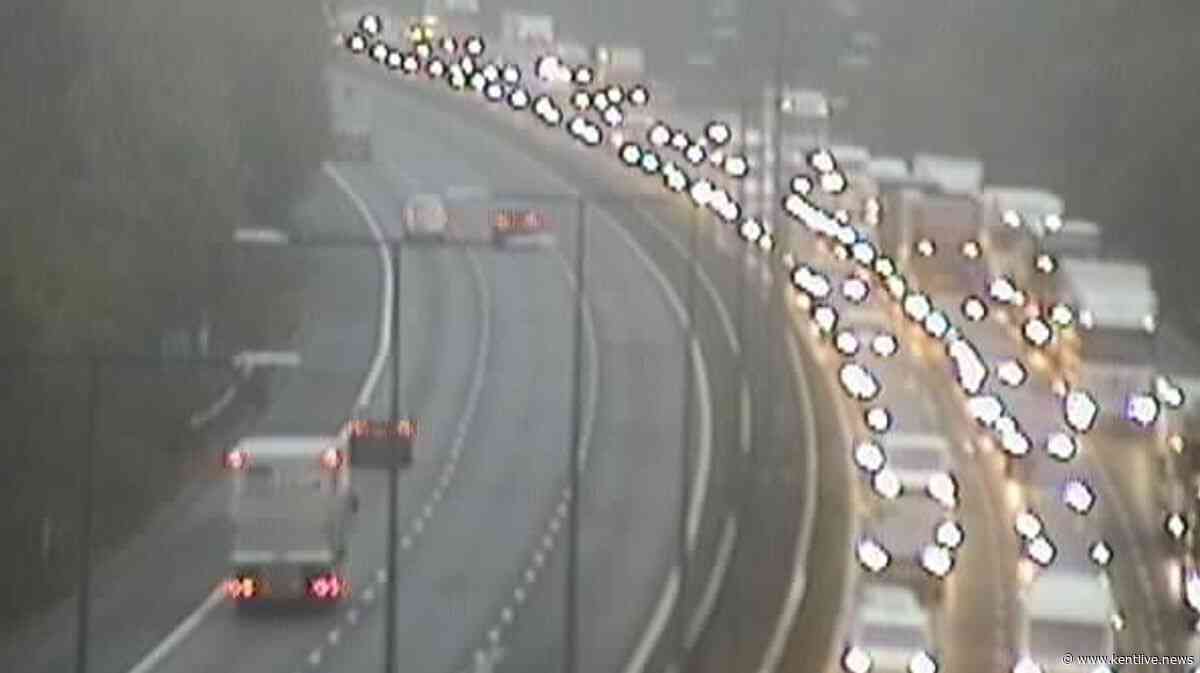 M20 live travel updates as multi-vehicle crash causes long delays and queues