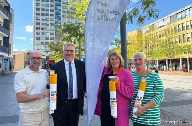 Gemeinsam gegen Zigaretten-Littering: Neue Sammelbehälter für Lünen