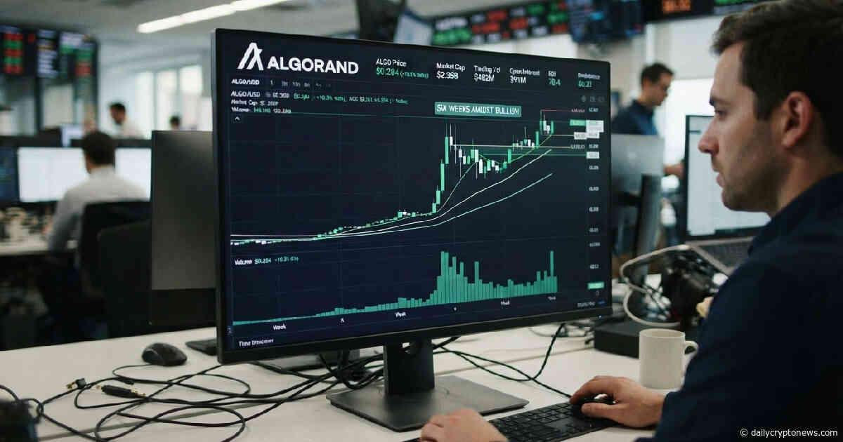 algorand algo rally surges 72% in six weeks amidst bullish momentum