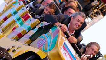 Ansage, die er bereuen wird?: Olympia-Hype: Markus Söder fliegt vor Glück durch die Luft