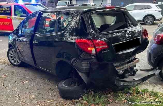 FW-MH: Verkehrsunfall zwischen Pkw und Motorrad auf der Hingbergstraße