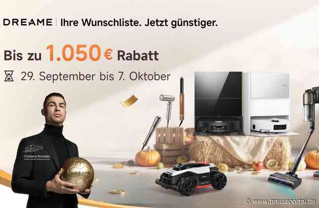 Herbstputz trifft Prime Day: Dreame bietet bis zu 1.050 Euro Rabatt auf smarte Haushaltshelfer