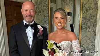 Proud father of the bride Alan Shearer praises 'stunning' daughter Chloe as he shares photos from her Yorkshire wedding to rugby star Micky Young