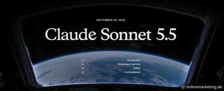 Claude Sonnet 5.5: Anthropics Arbeitstier wird schneller und günstiger