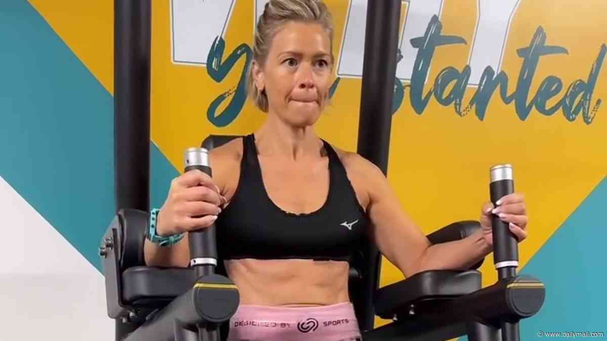 Suzanne Shaw, 45, displays her six-pack abs as she shares her workout regime after 14lbs weight-loss in 12 weeks