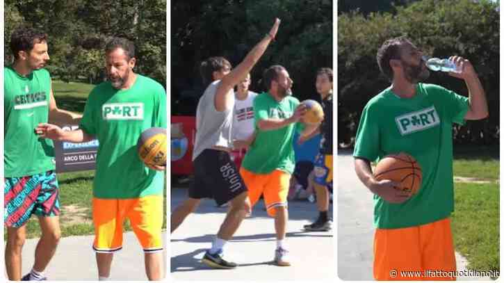 “Nonostante la fama e la ricchezza è rimasto sempre uguale”: altro che Fashion Week, Adam Sandler arriva a Milano e va a giocare a basket con gli studenti a Parco Sempione. Il video diventa virale