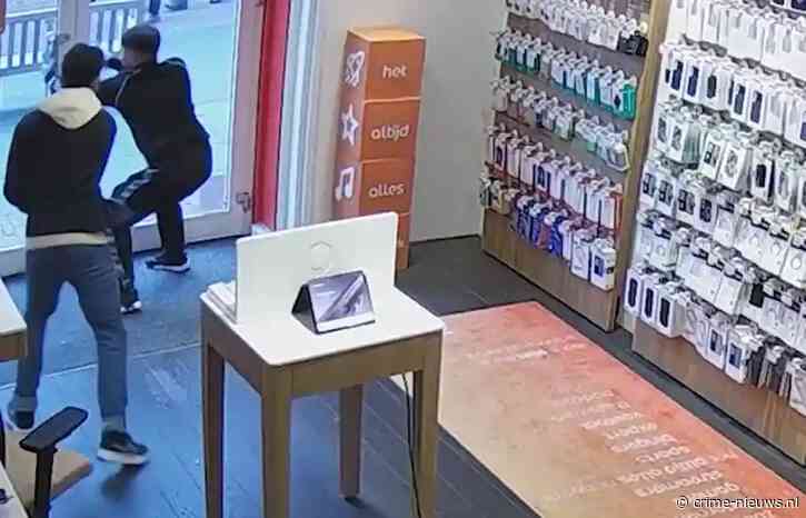 Brutale dieven slaan slag bij telefoonwinkel Helmond en vluchten met demo toestellen