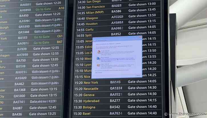 What eldritch horror lurks behind Heathrow's information screens?