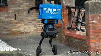 Two-legged delivery robot unveiled in Tech Town