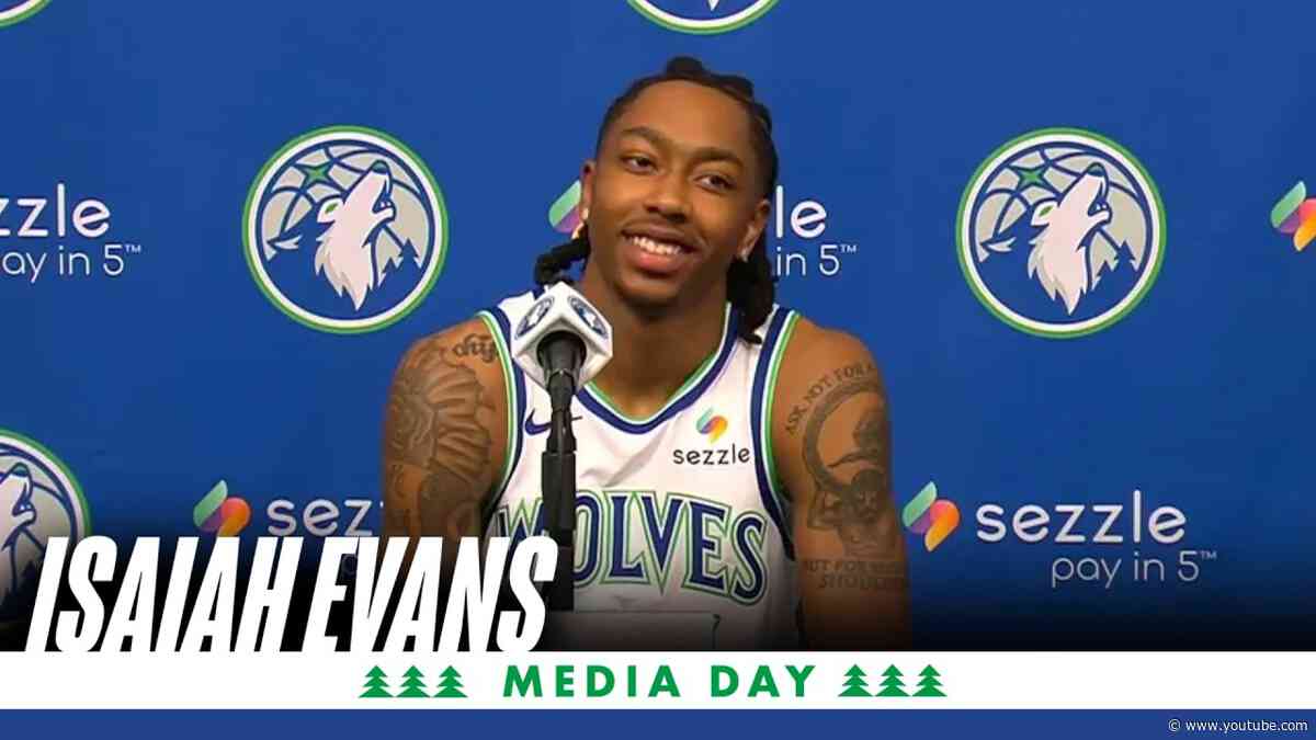 Isaiah Evans Timberwolves Media Day 2026
