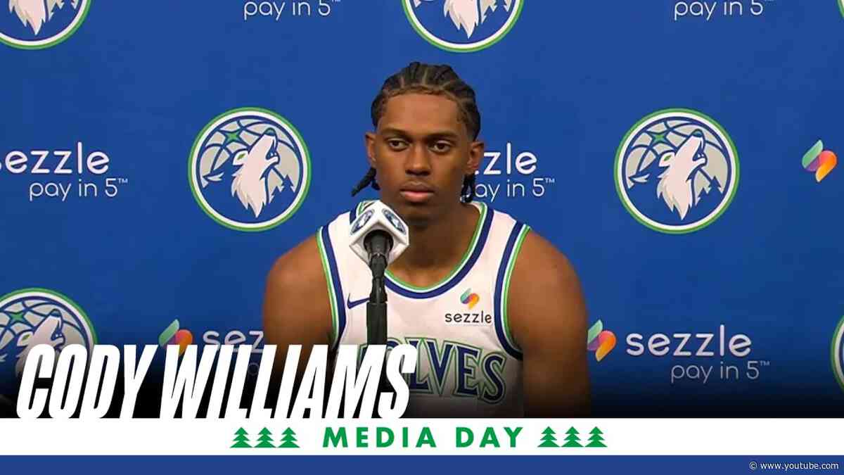 Cody Williams Timberwolves Media Day 2026