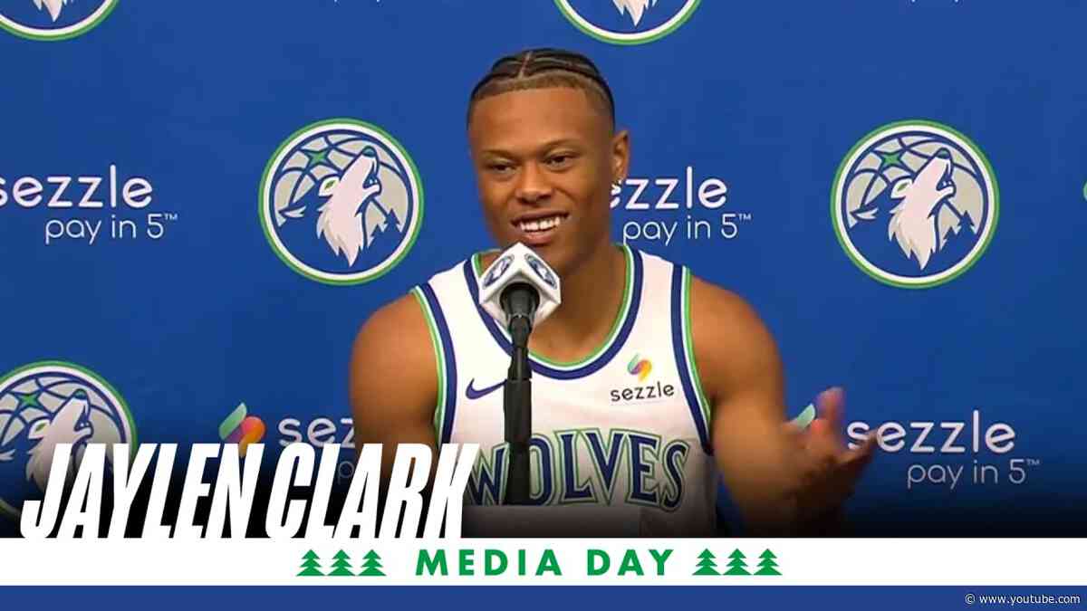 Jaylen Clark Timberwolves Media Day 2026