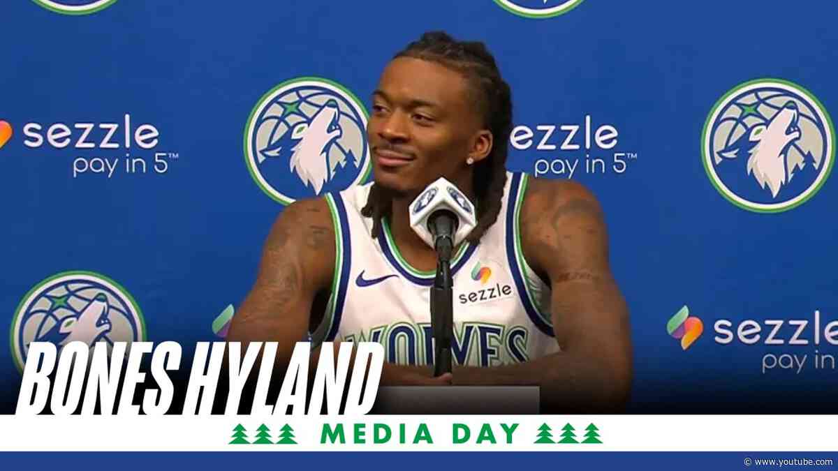 Bones Hyland Timberwolves Media Day 2026