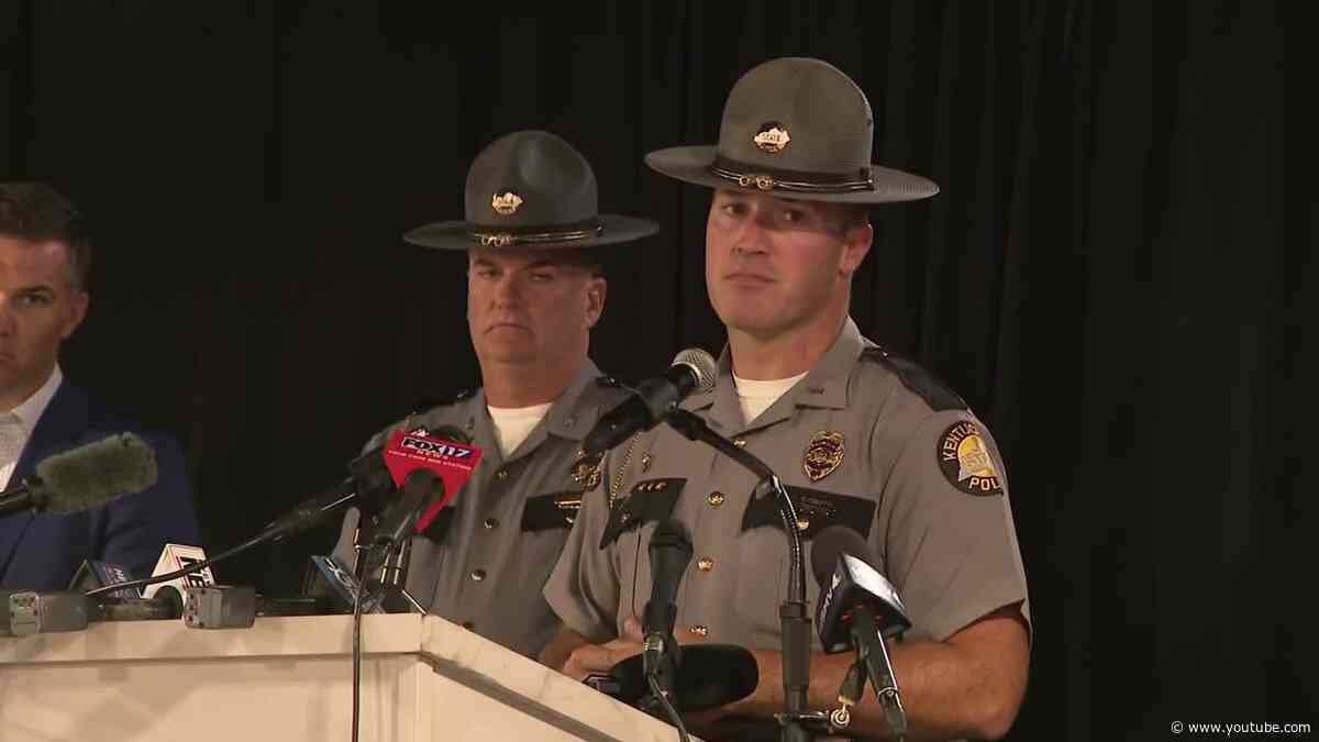 FULL | KSP update on man charged with murder of trooper on I-65