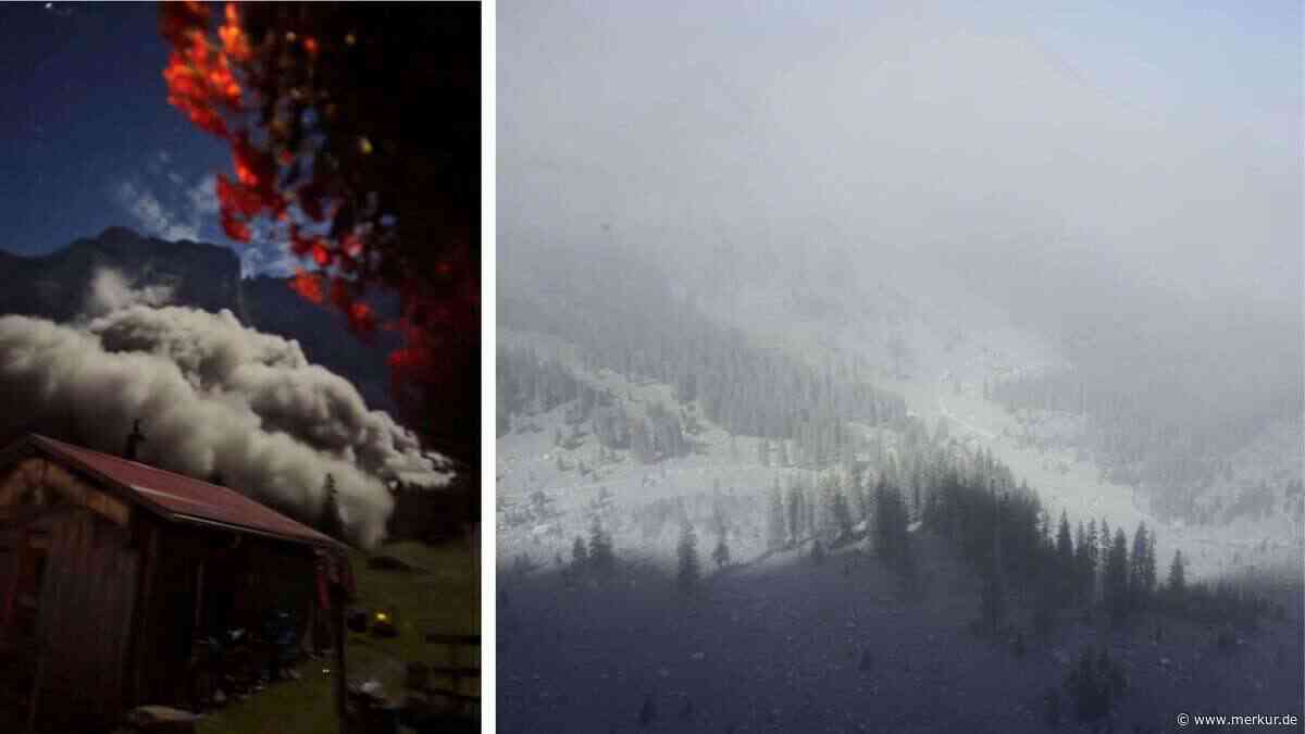 Massiver Felssturz in den Alpen – riesige Staubwolke zieht ins Tal