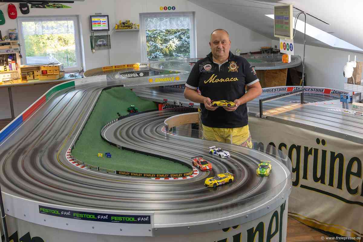 Auerbacher baute sich Profi-Rennbahn in Klein: „In unserem Sport geht es um Millimeter“