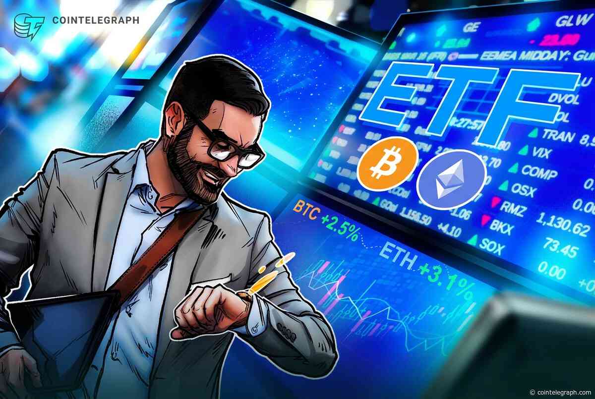 US crypto ETF inflows cool after $3.3B week but streaks hold