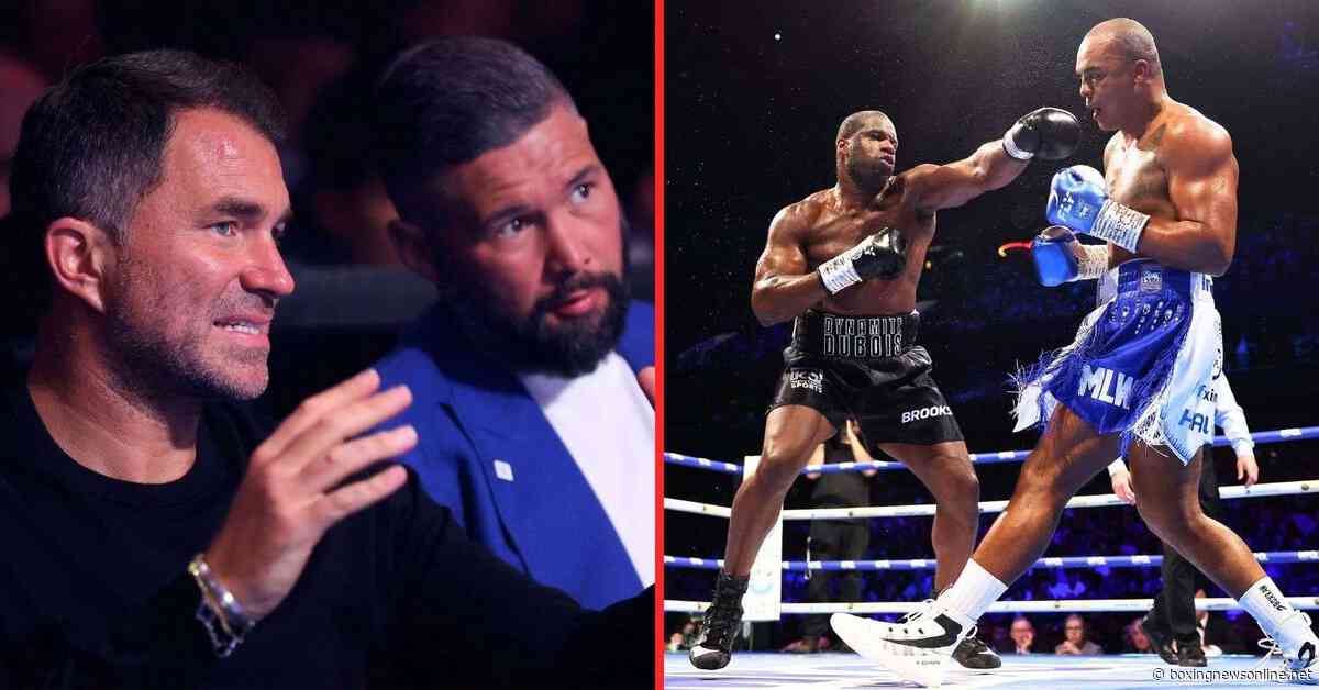 Tony Bellew and Eddie Hearn disagree on Daniel Dubois vs Fabio Wardley rematch: “You’re forgetting”