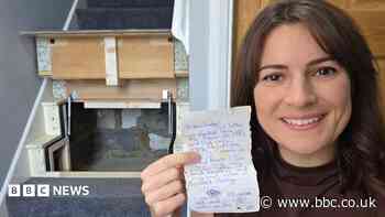 Child's hidden letter found after 44 years