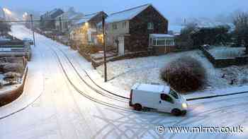 UK weather maps show season's first snow in 12 areas after Polar Vortex forecast