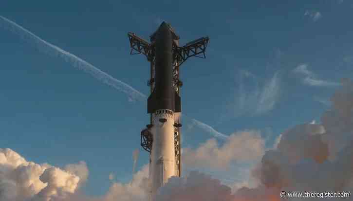 Starship finally makes orbit but engine trouble cuts the victory lap short