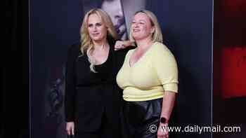 Rebel Wilson shows off her trim figure alongside her lookalike sister at Verity film premiere in Sydney - after string of court dates amid legal battle