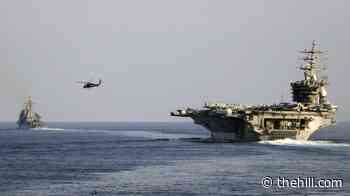 Navy aviators eject during carrier landing off Virginia