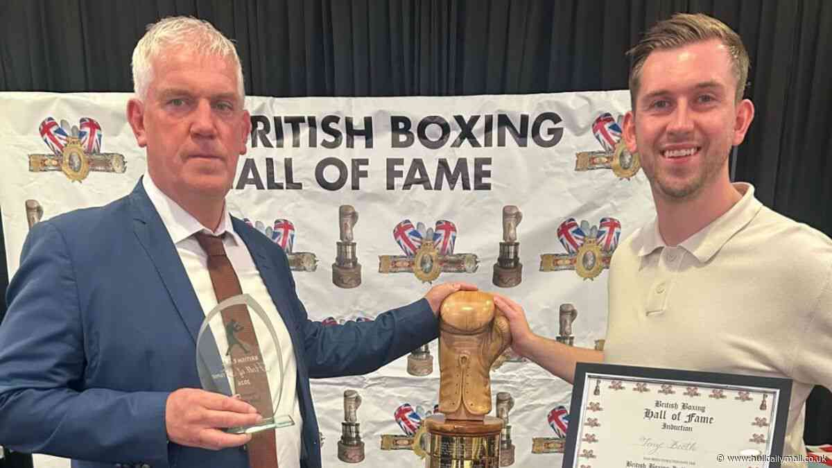Hull boxer Tony Booth inducted into Hall of Fame alongside Lennox Lewis and Nigel Benn