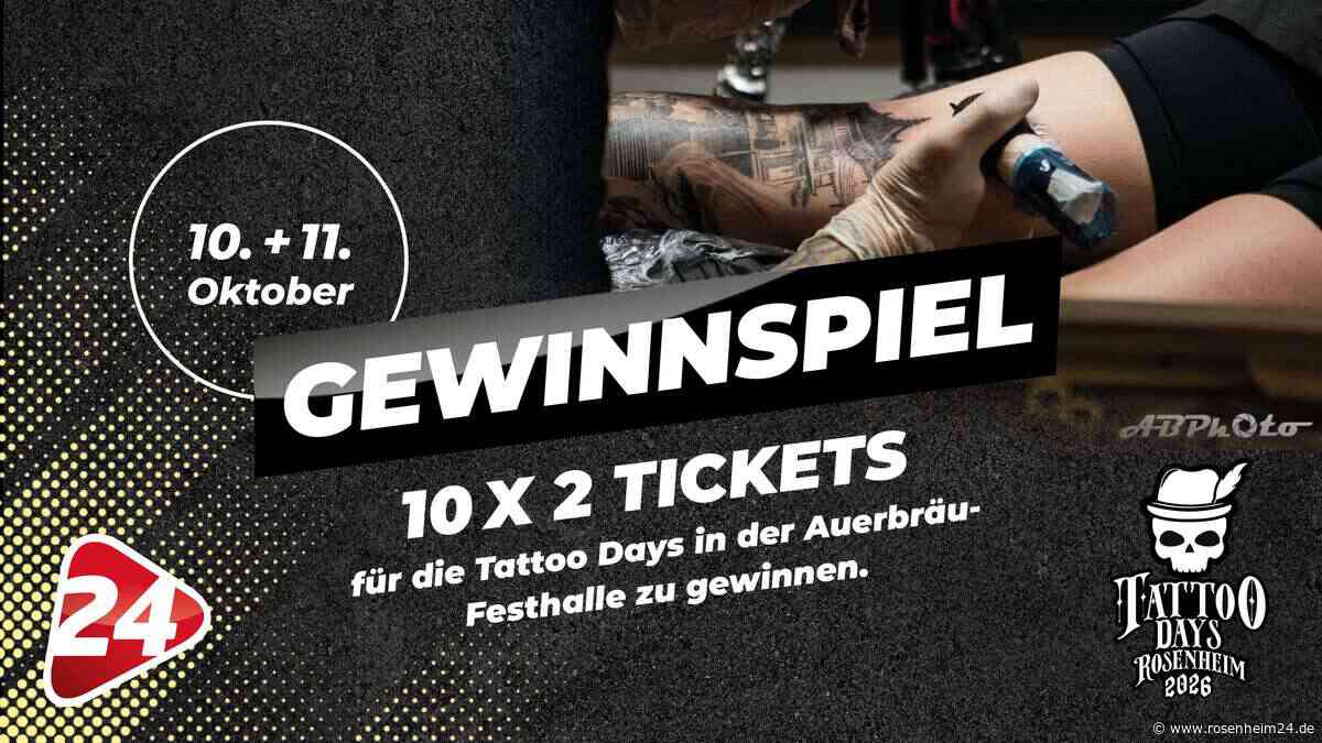 Tattoo Days Rosenheim: Mit uns könnt Ihr kostenlos dabei sein - und wir suchen die coolsten Tattoos